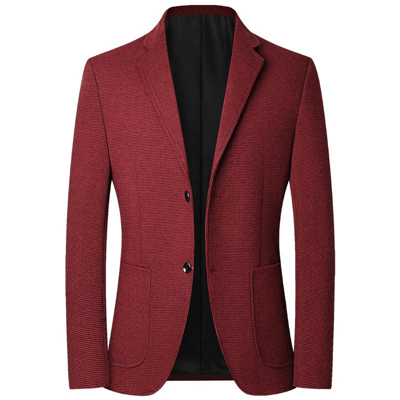 Plaid Pattern Suit Jacket