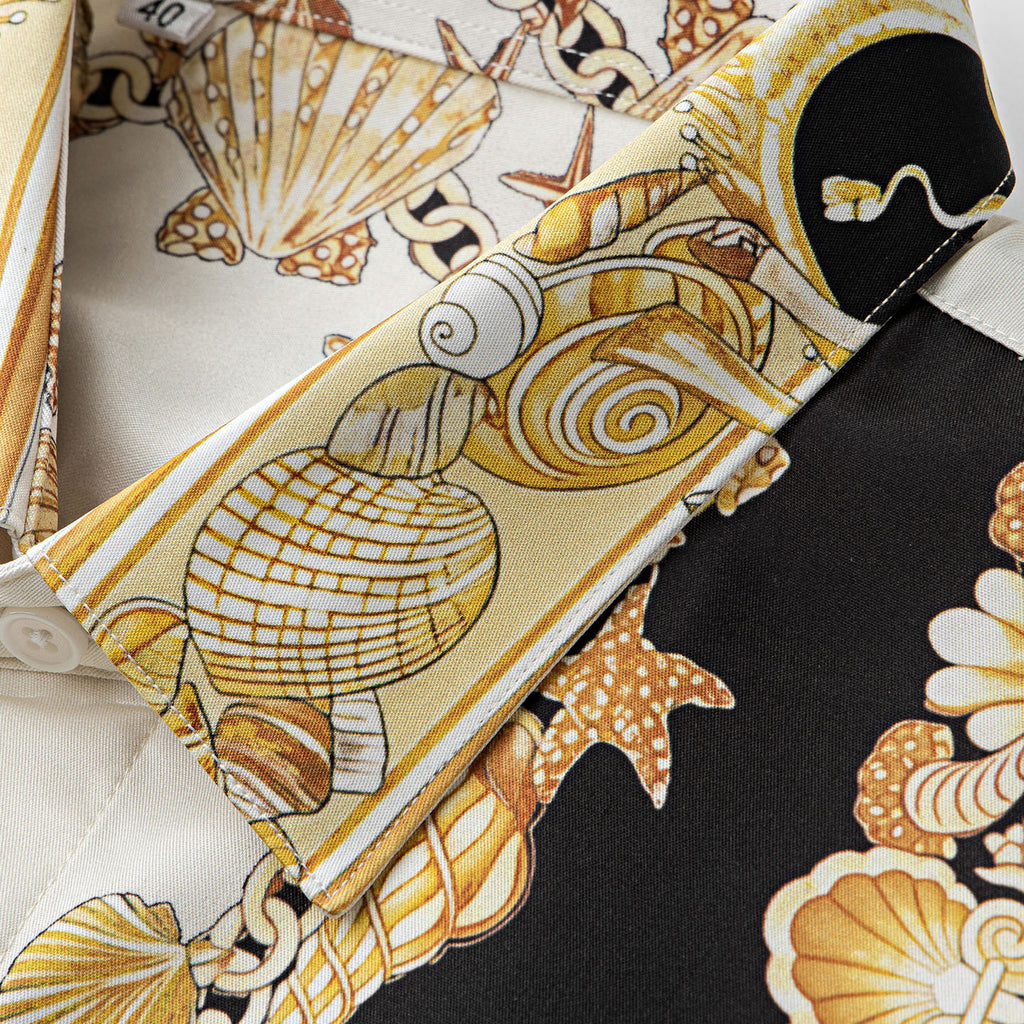 Slim Fit Printed Long Sleeve Shirt
