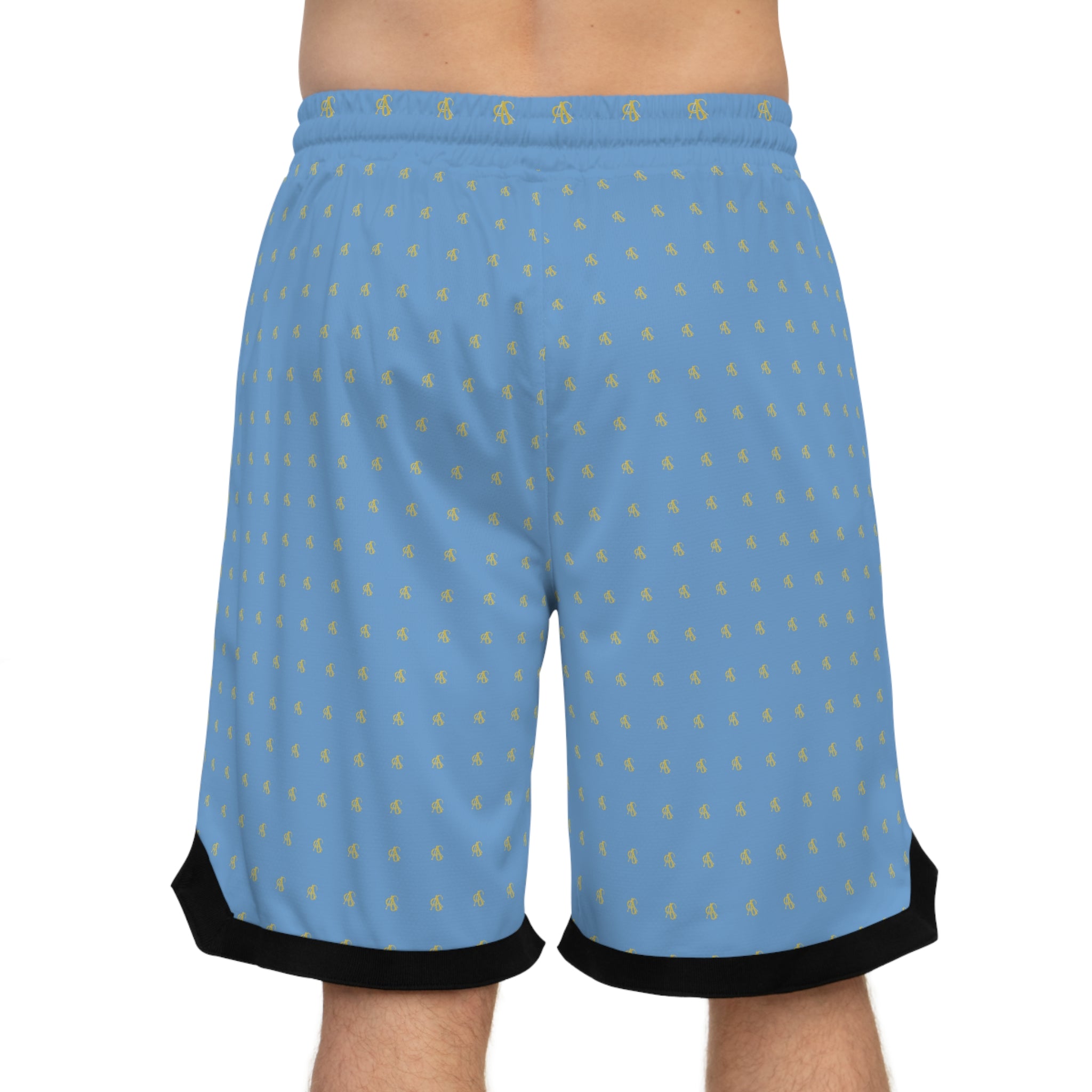 AFRISY GEYAND, Rib Shorts, light blue