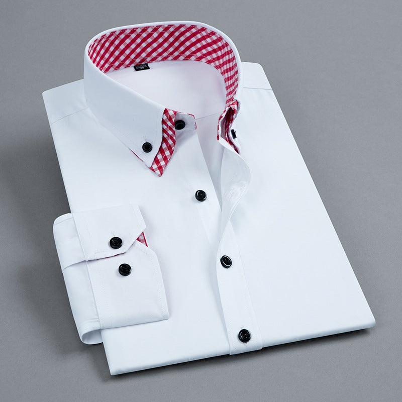 Double Collar Long Sleeve Shirt