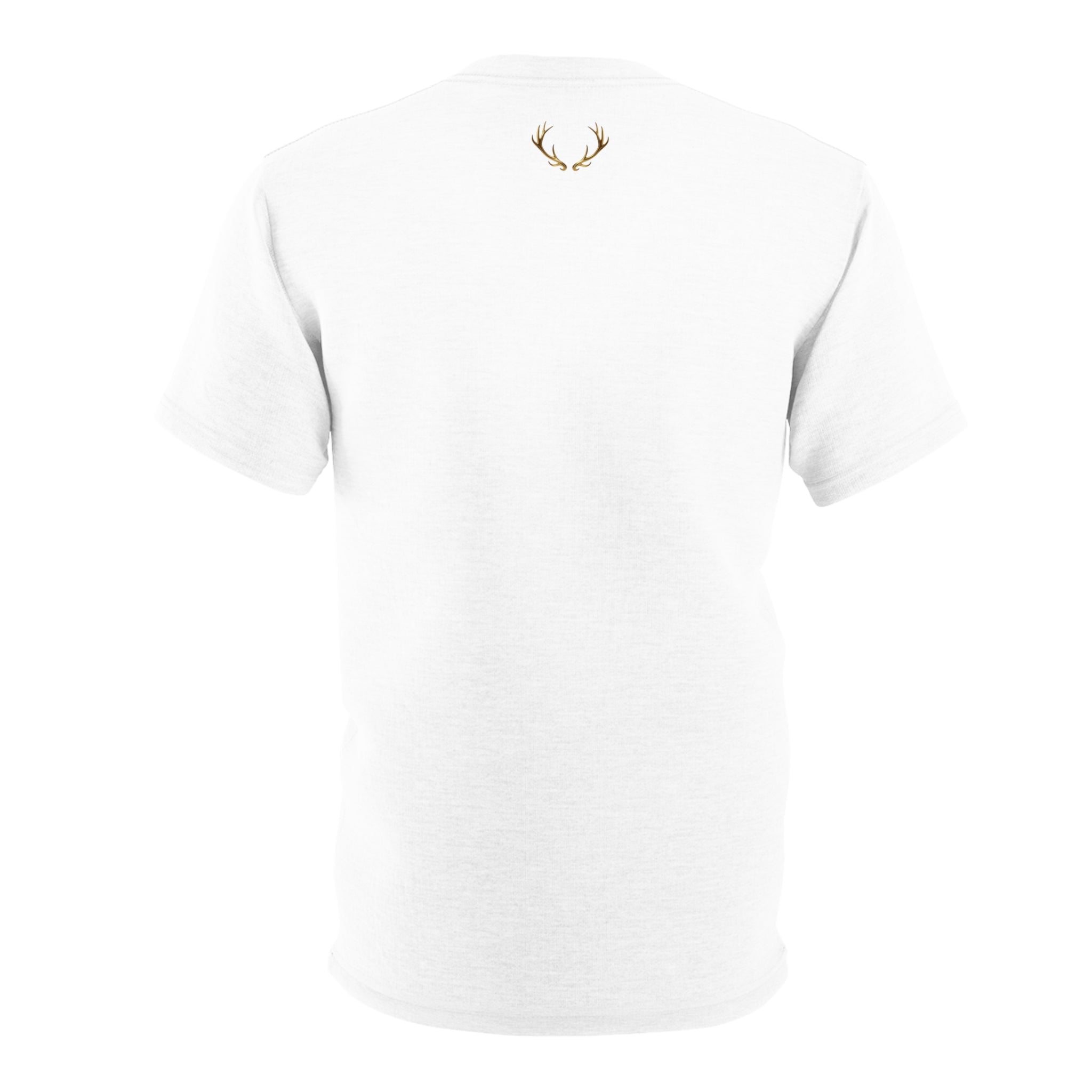 ROUND NECK T-SHIRT, Golden Deer, white