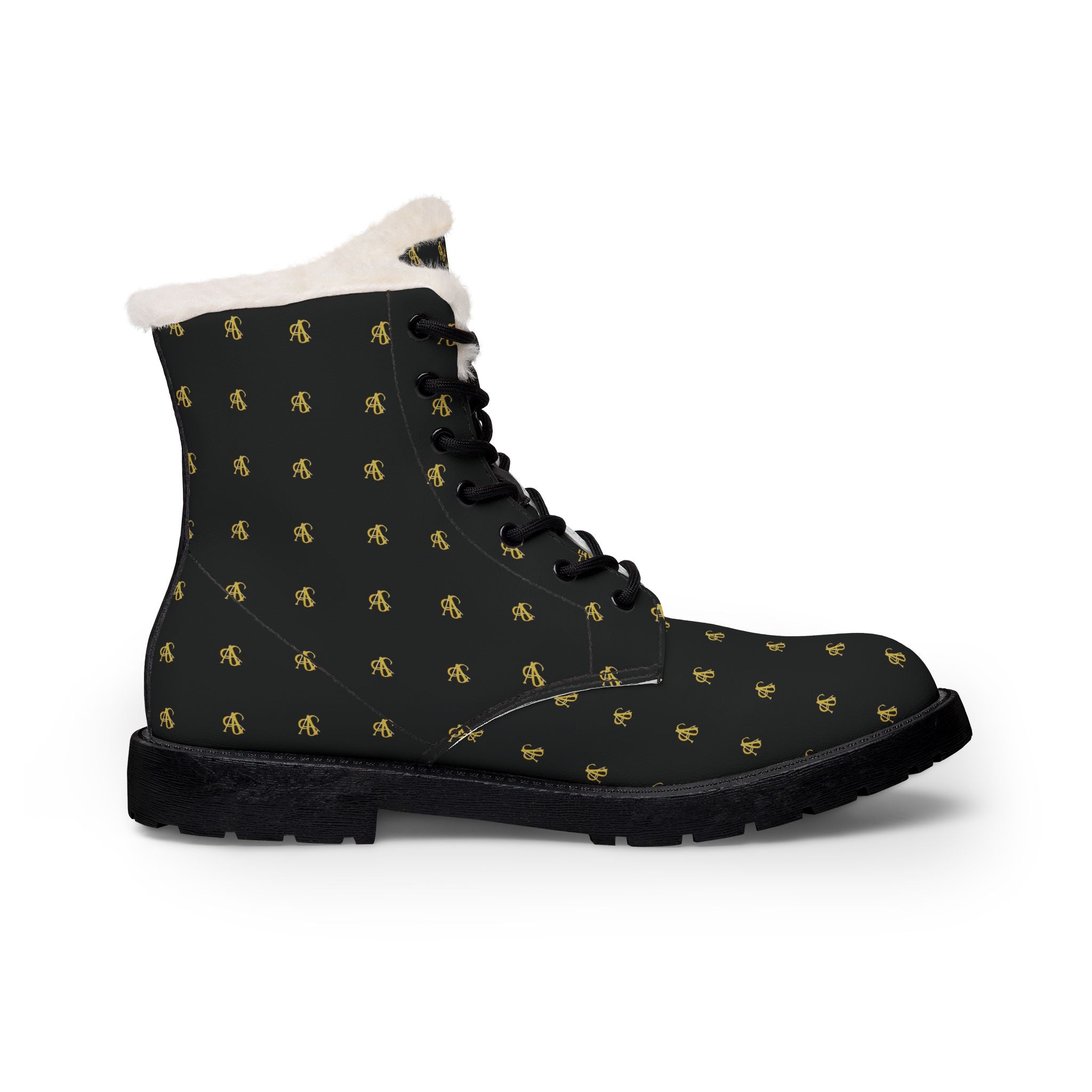 AFRISY GEYAND, Icon Fur and Leather Boots, black