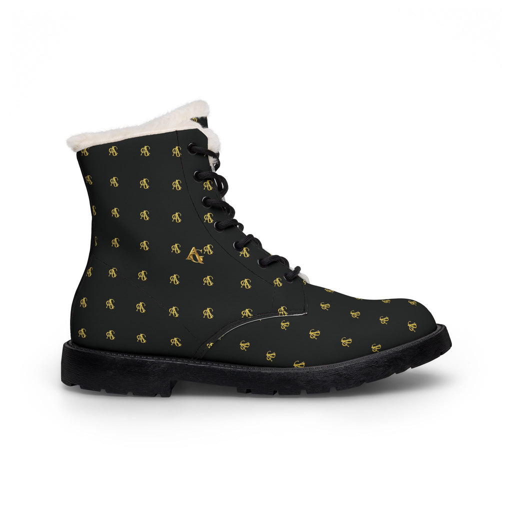 AFRISY GEYAND, Icon Fur and Leather Boots, black