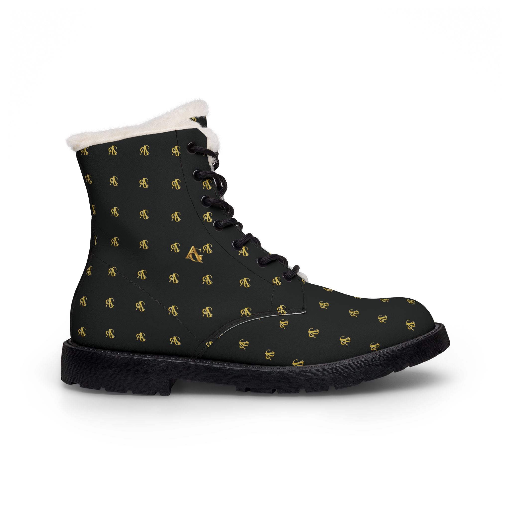 AFRISY GEYAND, Icon Fur and Leather Boots, black