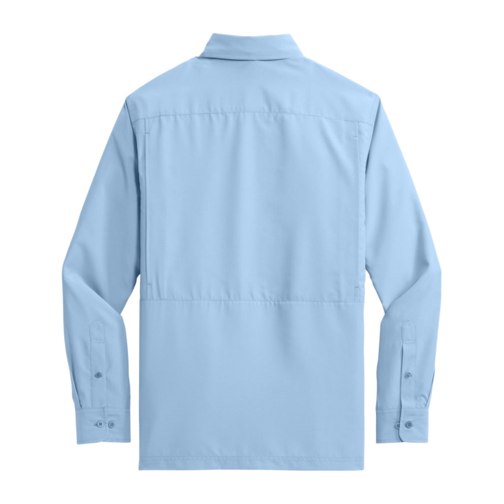 LONG SLEEVE SHIRT, AG LOGO, light blue