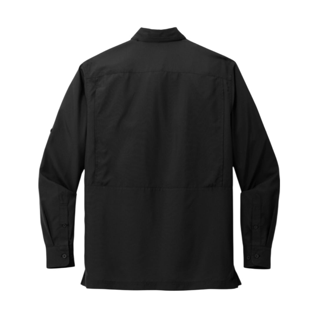 LONG SLEEVE SHIRT, AG LOGO, deep black