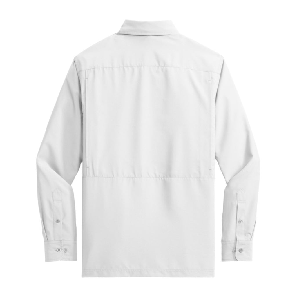 LONG SLEEVE SHIRT, AG LOGO, white