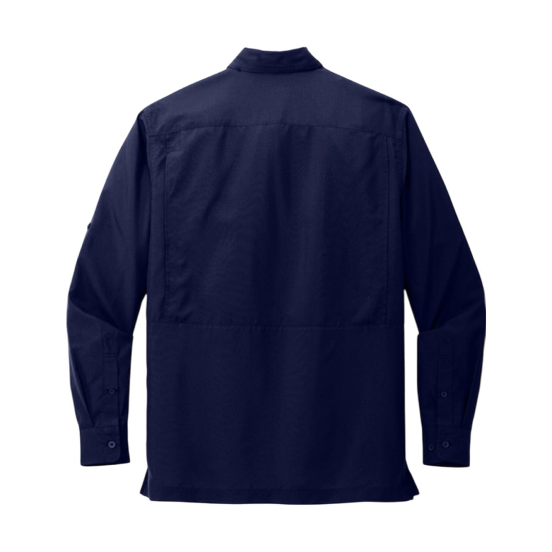LONG SLEEVE SHIRT, AG LOGO, true navy