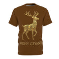 ROUND NECK T-SHIRT, Golden Deer, brown