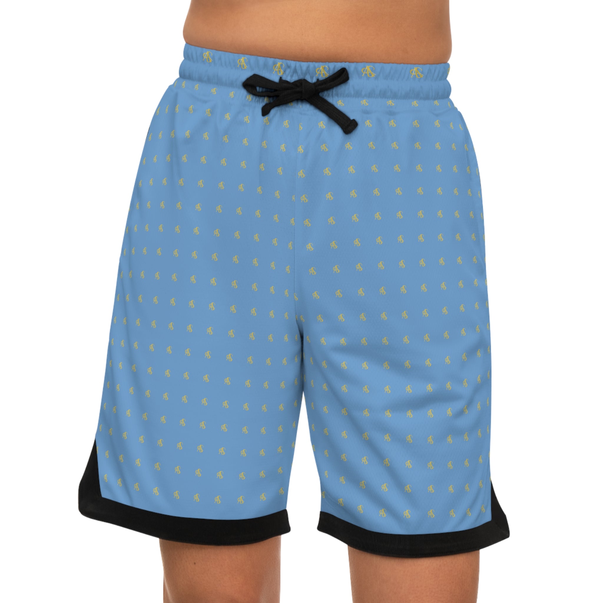 AFRISY GEYAND, Rib Shorts, light blue