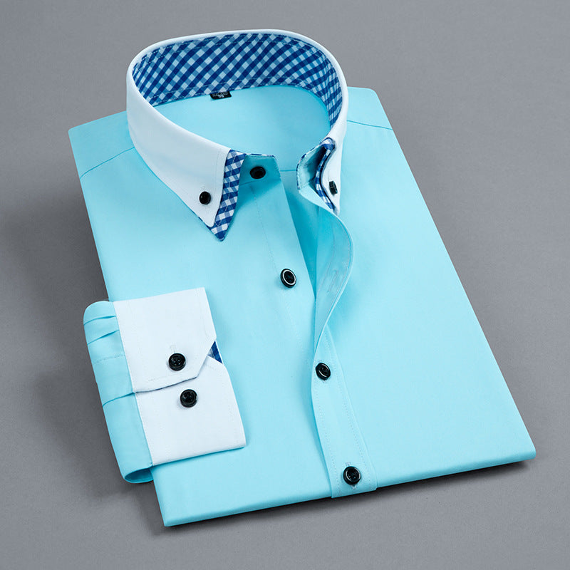 Double Collar Long Sleeve Shirt