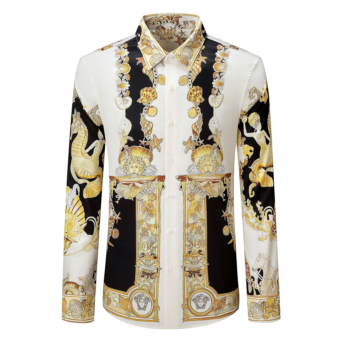 Slim Fit Printed Long Sleeve Shirt
