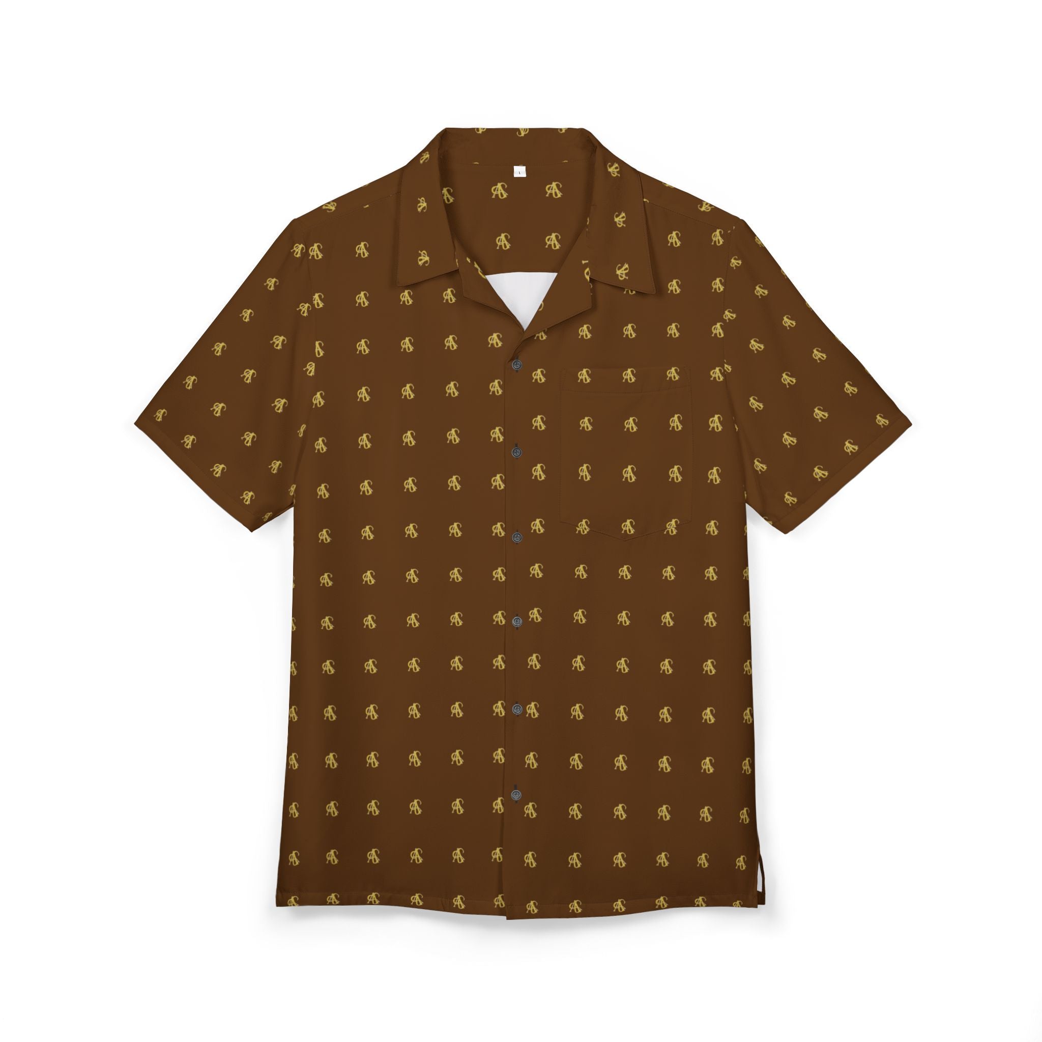AFRISY GEYAND, Hawaiian Shirt, brown
