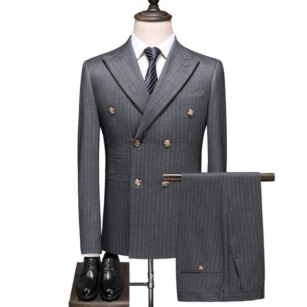Classic Plaid Pattern Suit
