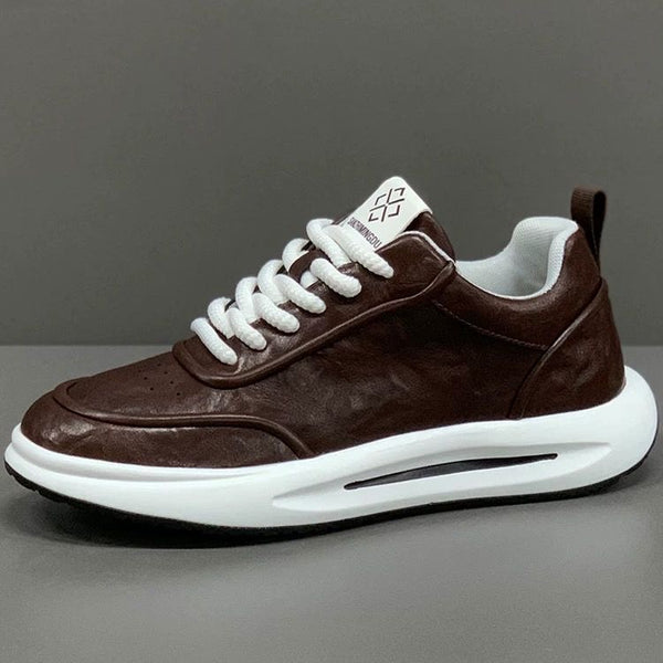 Casual Tie-Up Leather sneakers