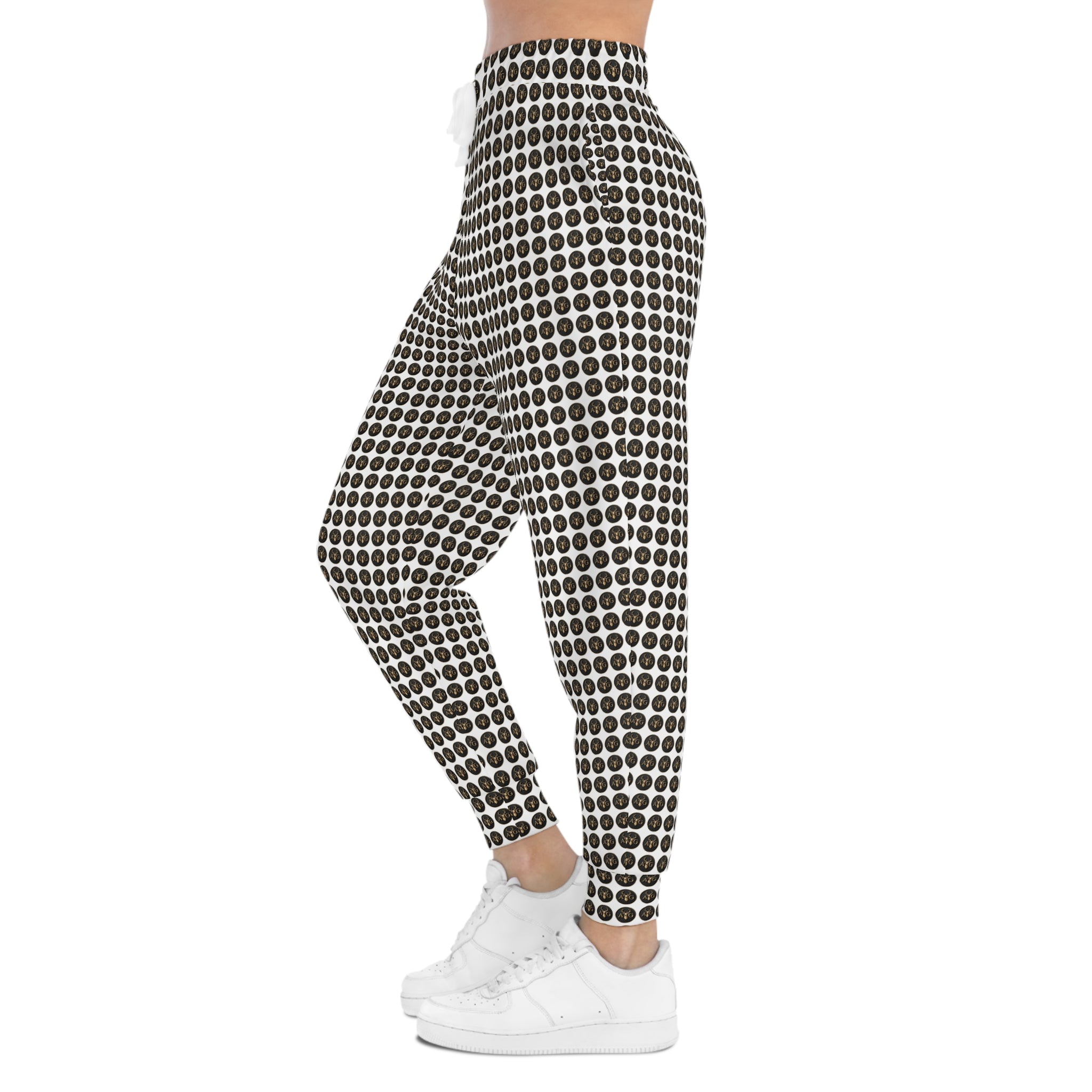 AFRISY GEYAND,  A and G Joggers, white
