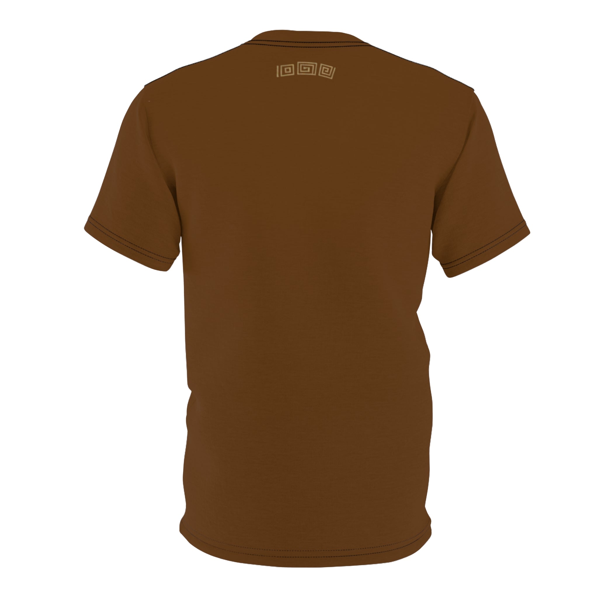 ROUND NECK T-SHIRT, diamond antler deer, brown
