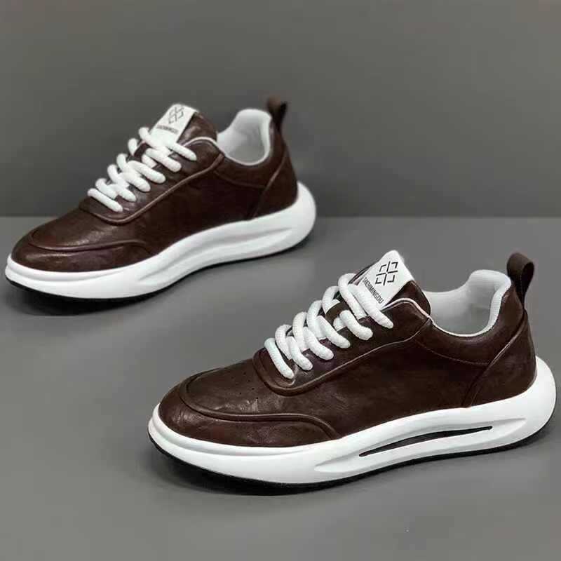 Casual Tie-Up Leather sneakers