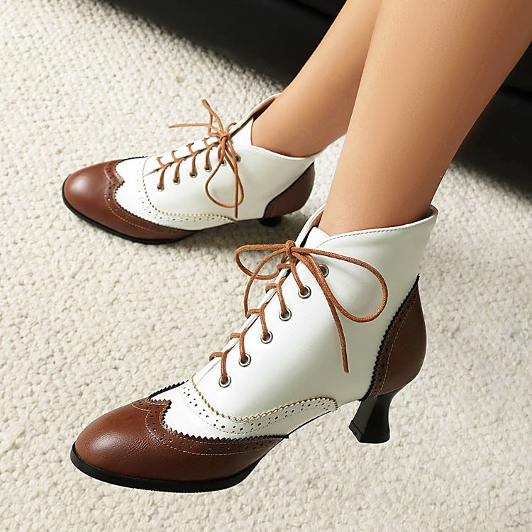 Women’s Vintage Lace-Up Ankle Boots