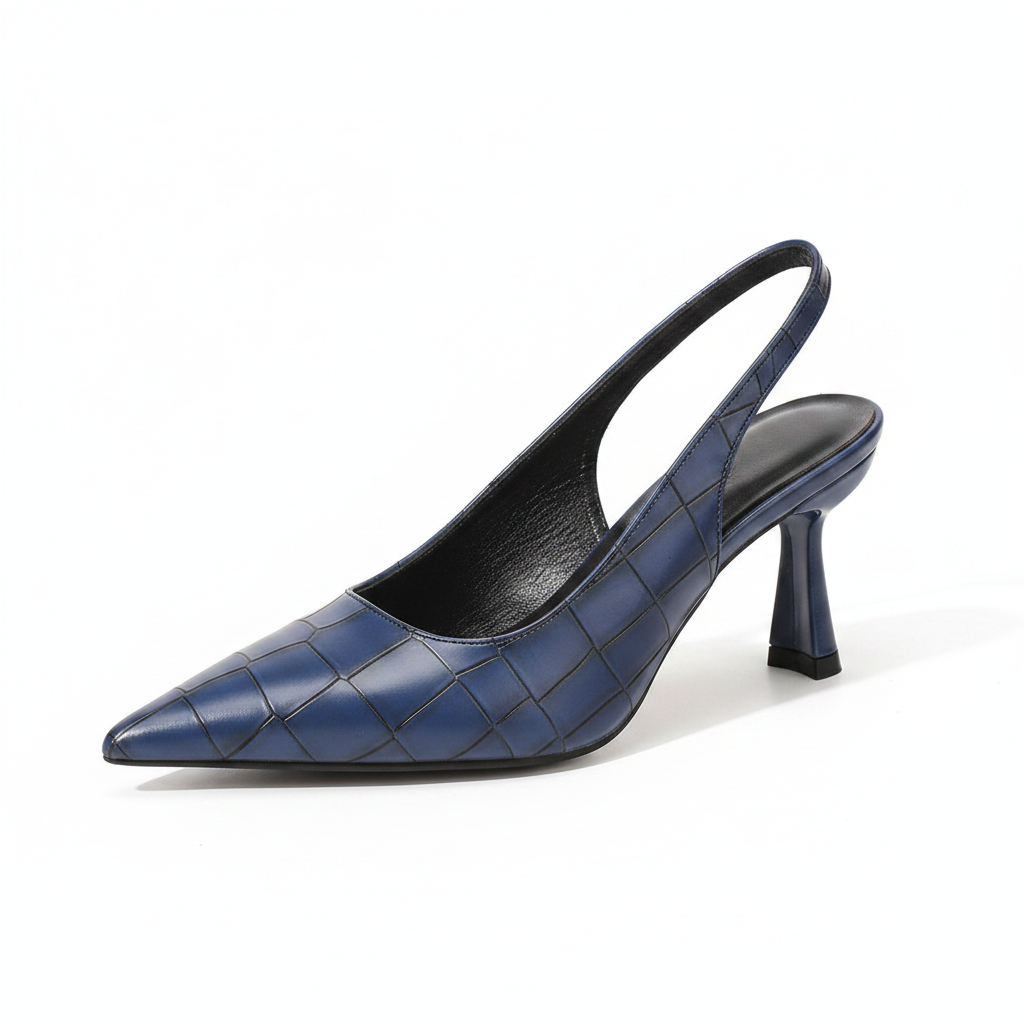 Point-toe stiletto heels