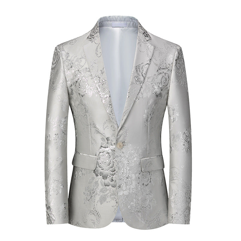 Floral Print Suit Jacket