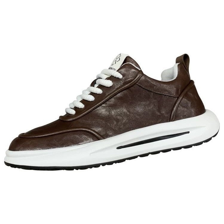 Casual Tie-Up Leather sneakers