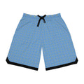 AFRISY GEYAND, Rib Shorts, light blue