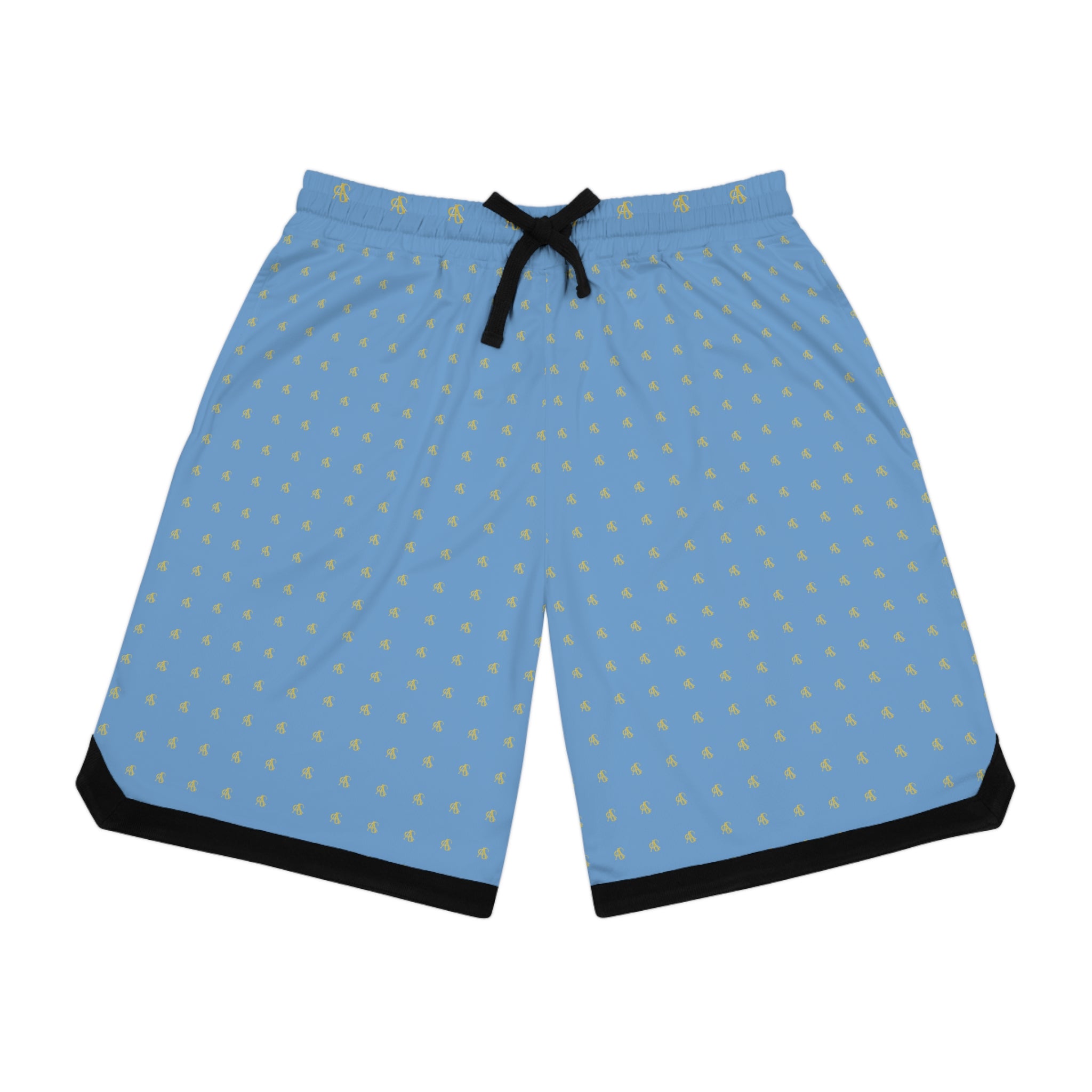 AFRISY GEYAND, Rib Shorts, light blue