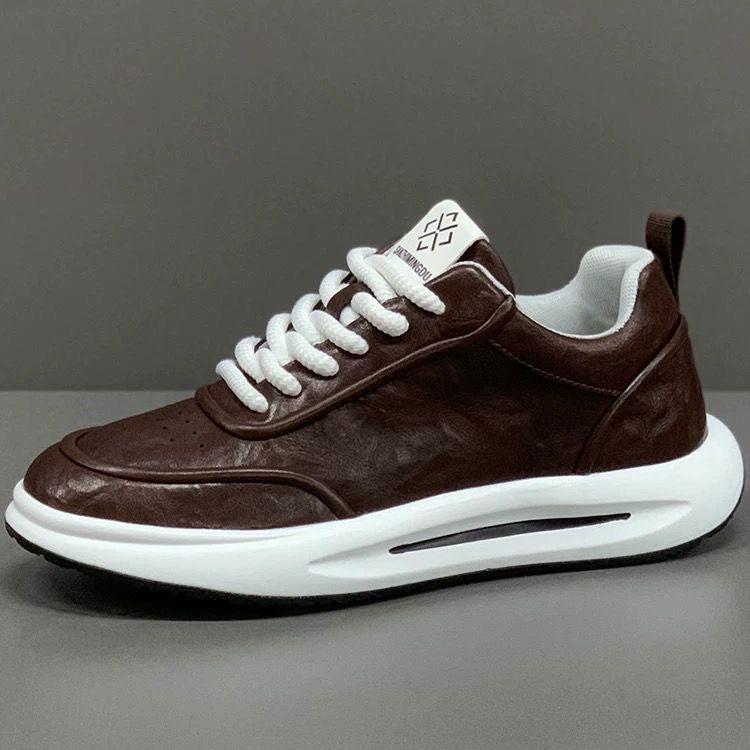 Casual Tie-Up Leather sneakers