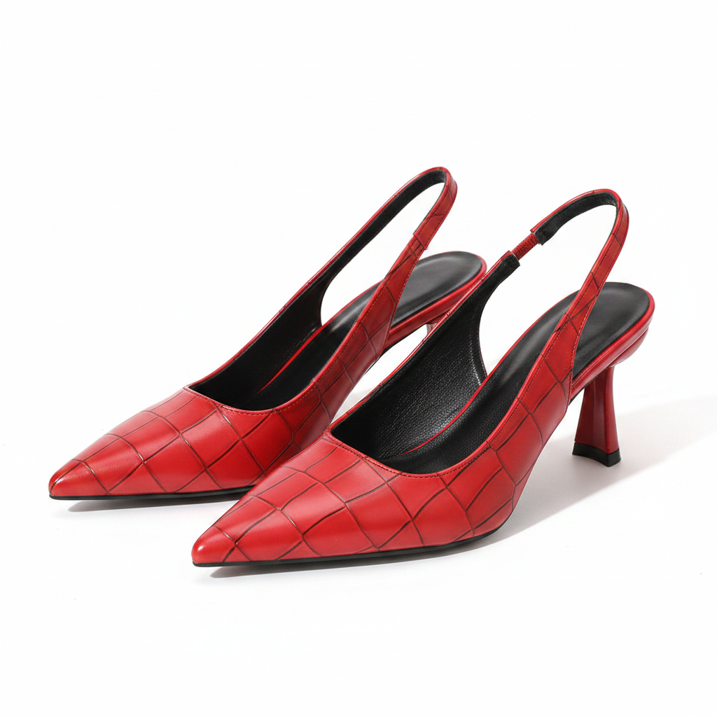 Point-toe stiletto heels