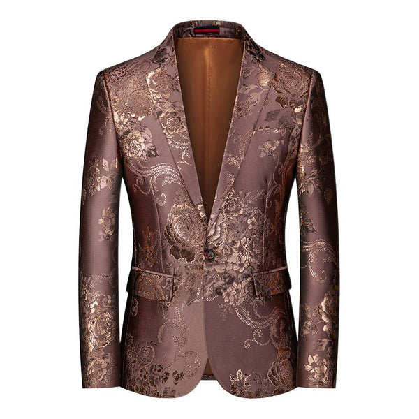 Floral Print Suit Jacket