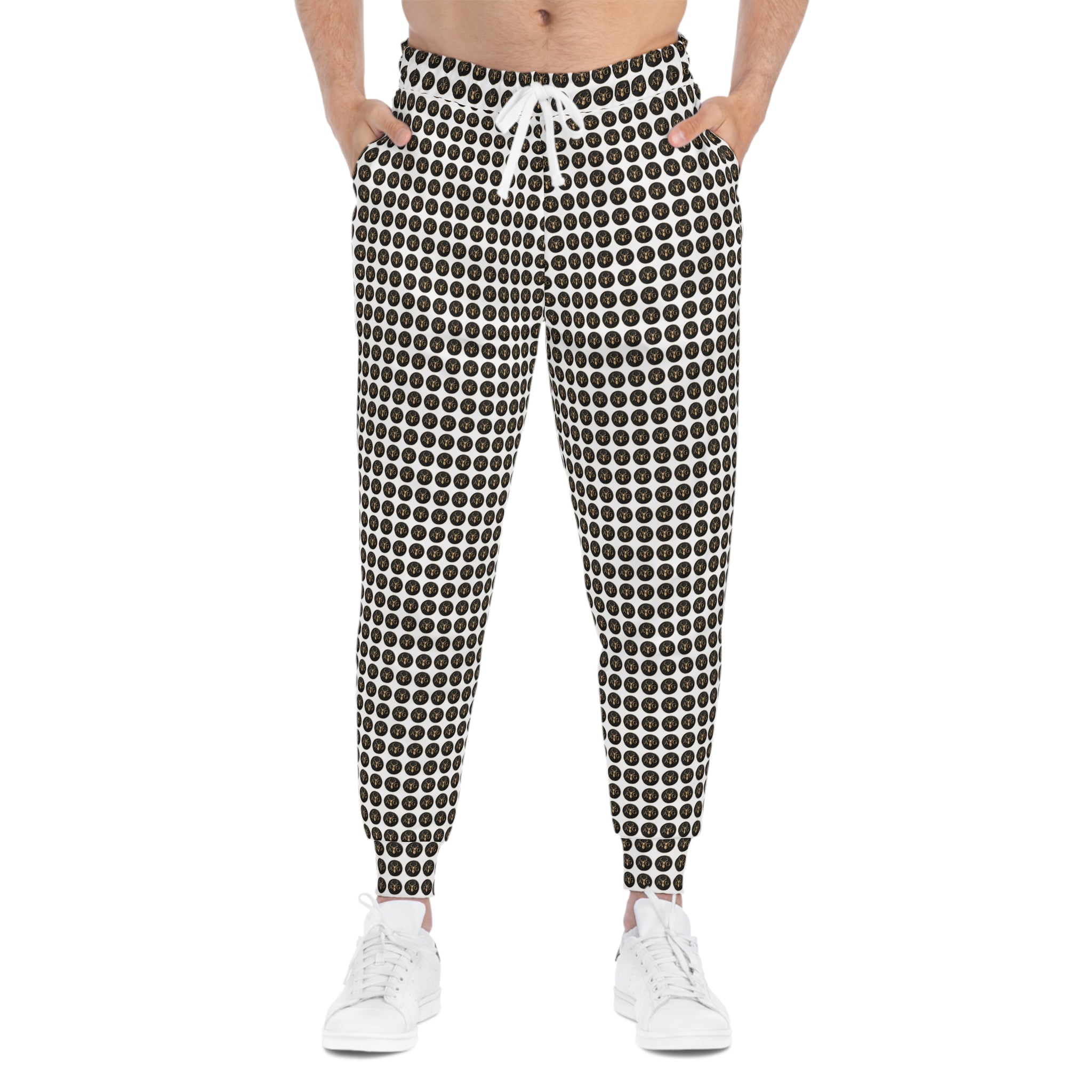 AFRISY GEYAND,  A and G Joggers, white
