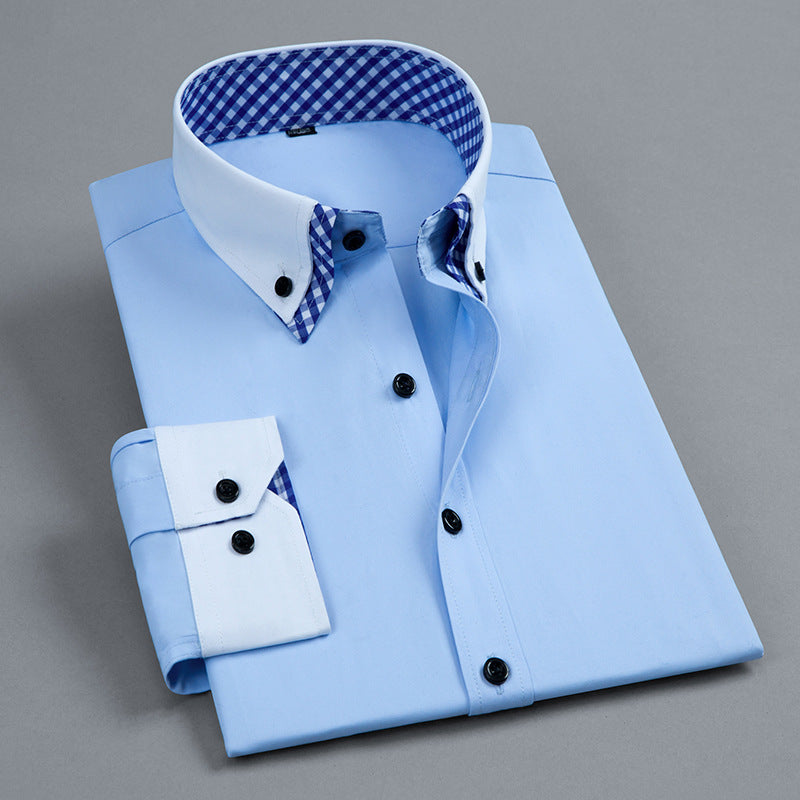 Double Collar Long Sleeve Shirt