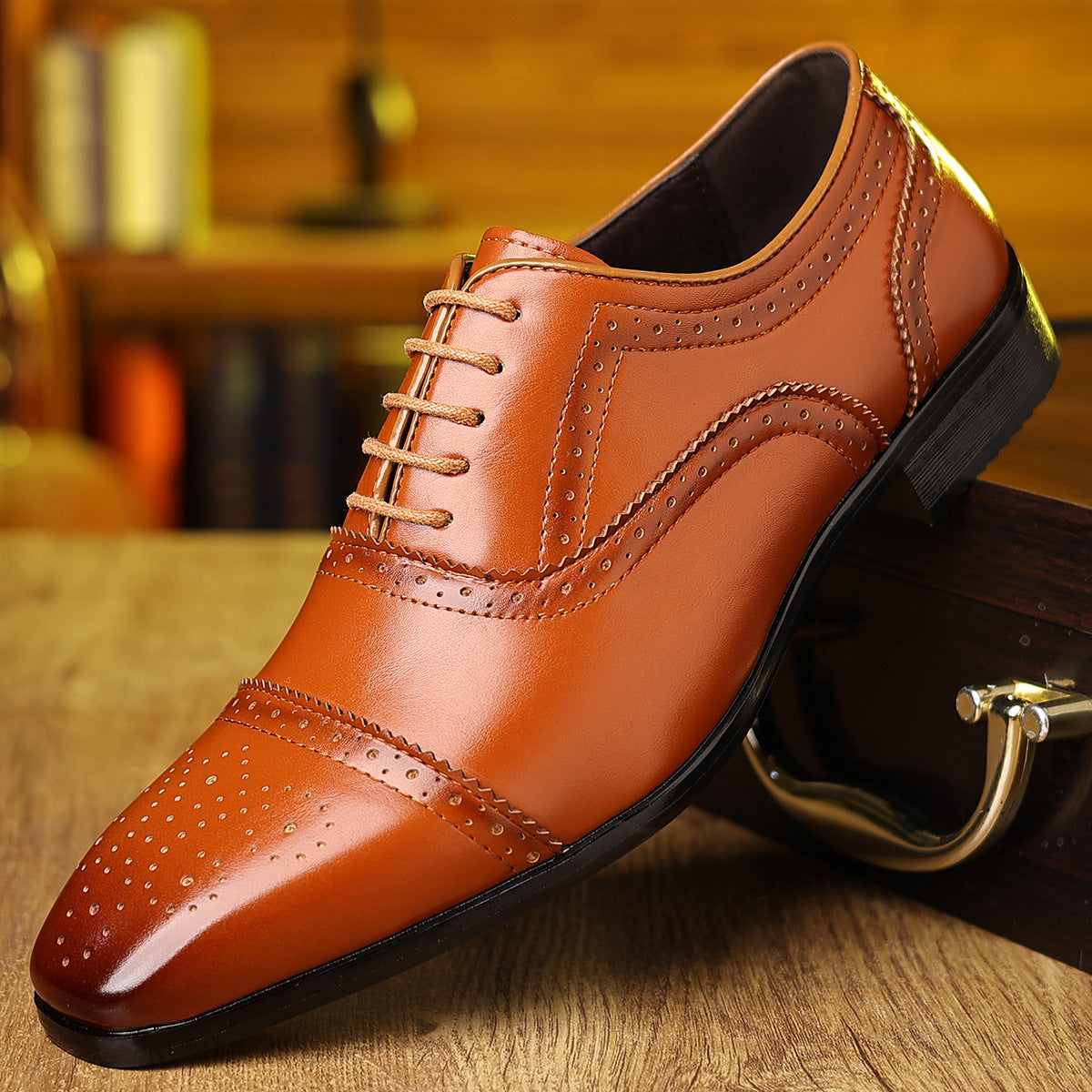 Classic Brogue Leather Shoes