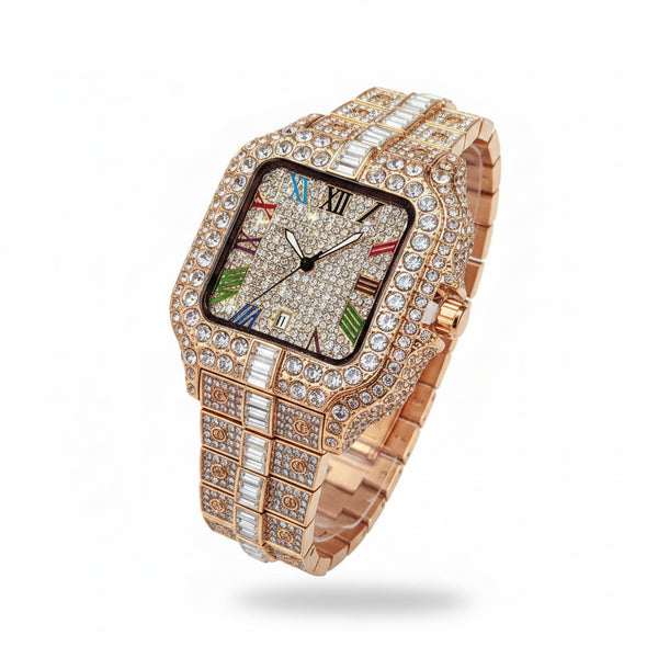 Diamond-Encrusted quartz watch