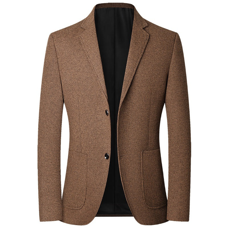 Plaid Pattern Suit Jacket