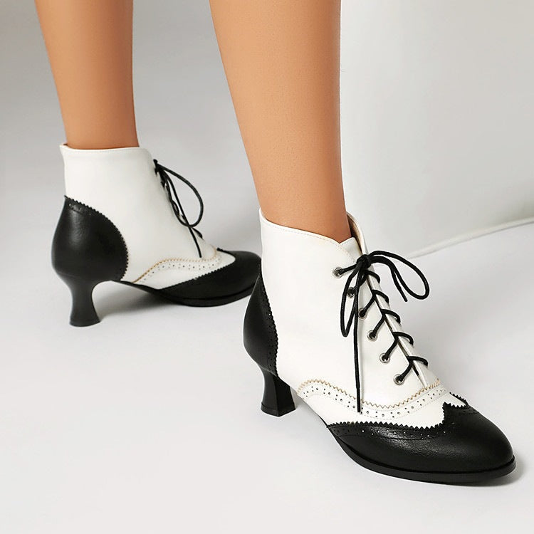 Women’s Vintage Lace-Up Ankle Boots