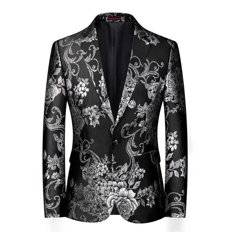 Floral Print Suit Jacket