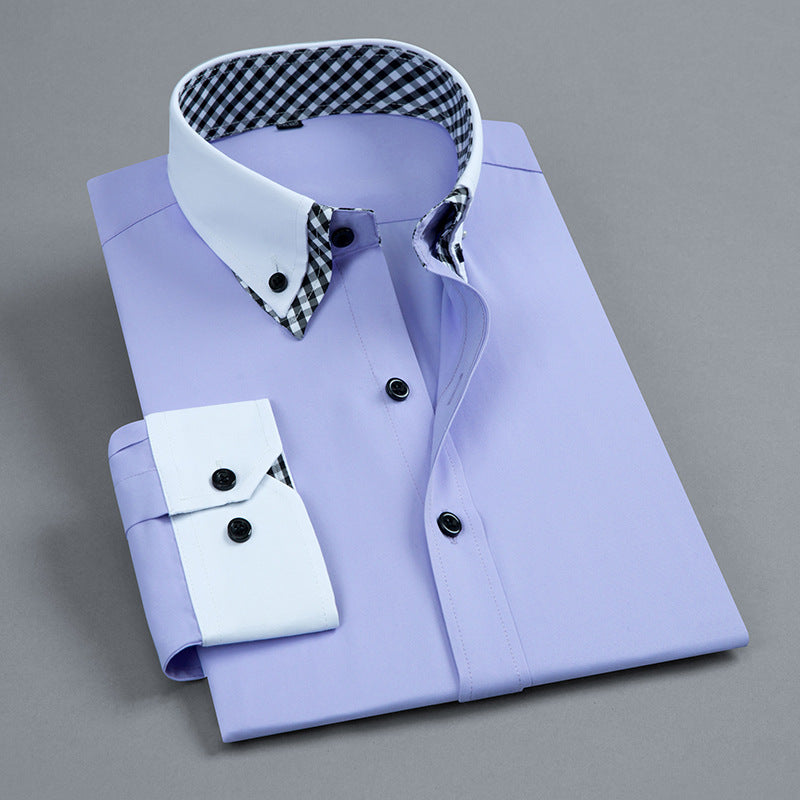 Double Collar Long Sleeve Shirt