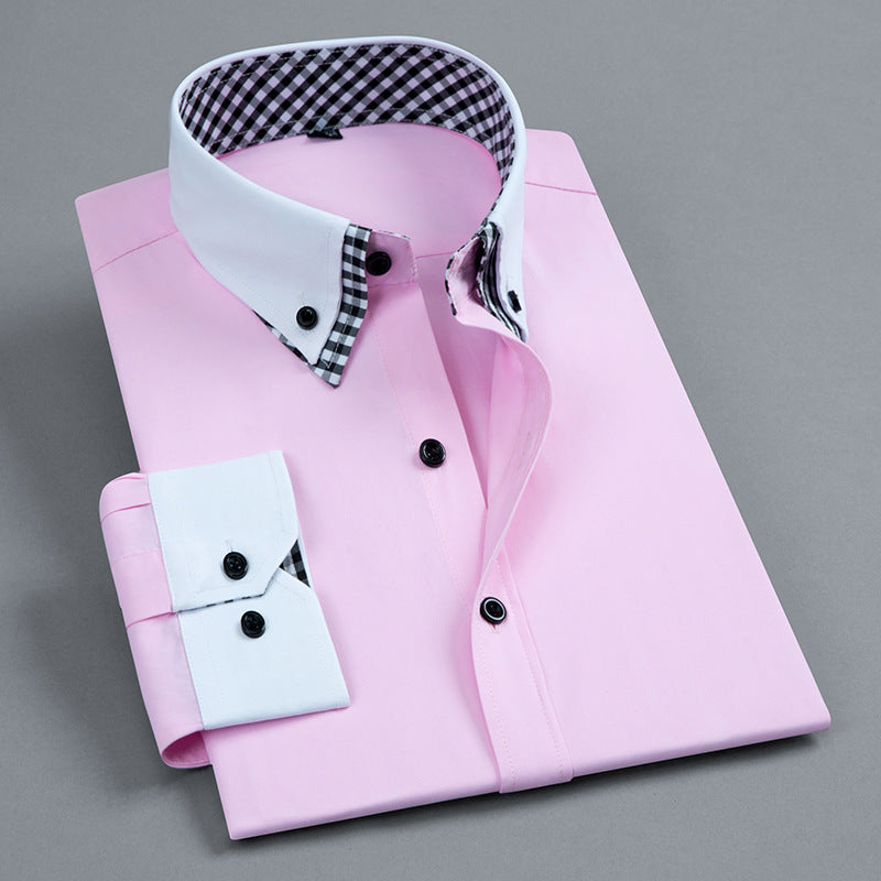 Double Collar Long Sleeve Shirt