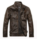 Men's Slim-Fit Leather Jacket