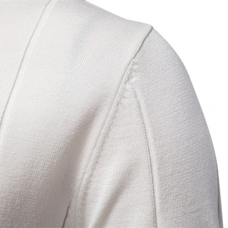 Knitted Zip Polo Shirt