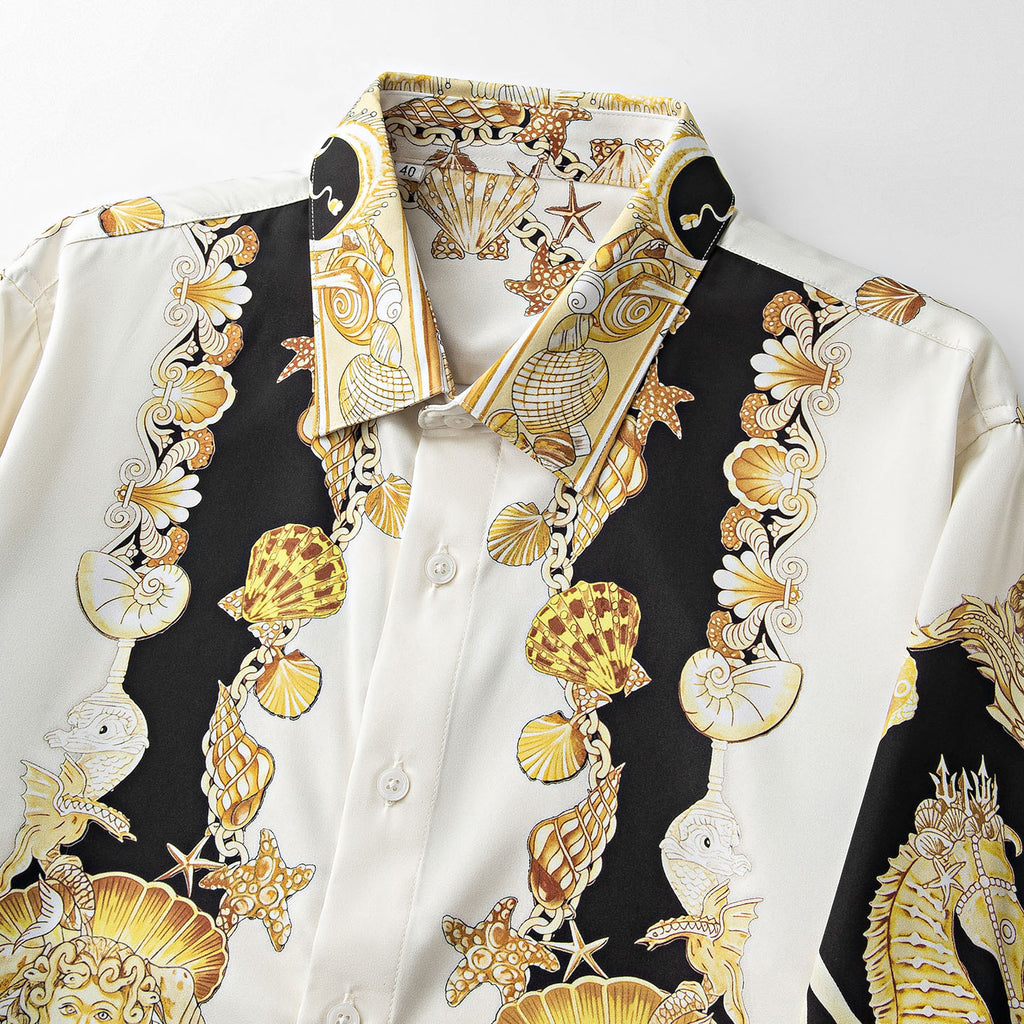 Slim Fit Printed Long Sleeve Shirt