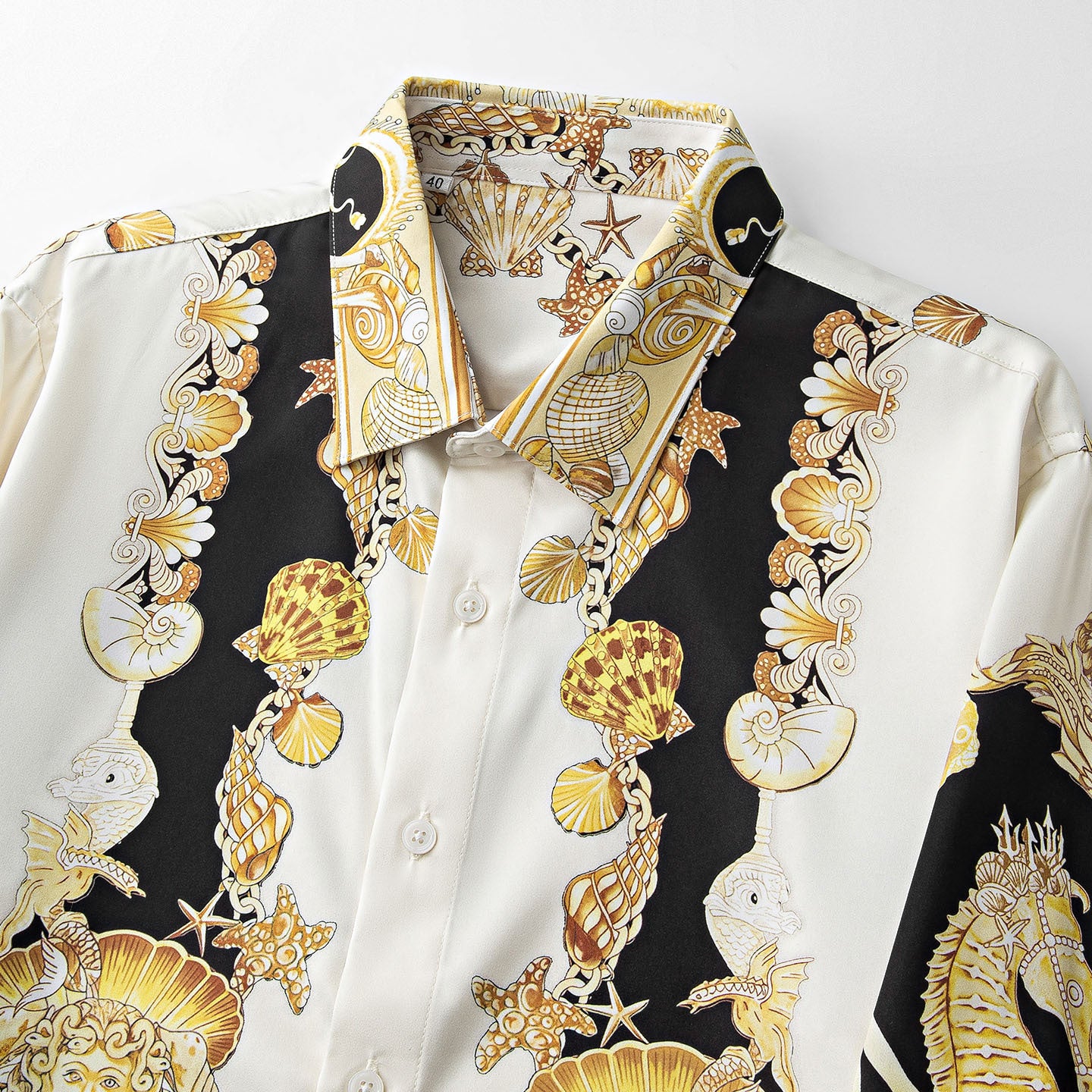 Slim Fit Printed Long Sleeve Shirt