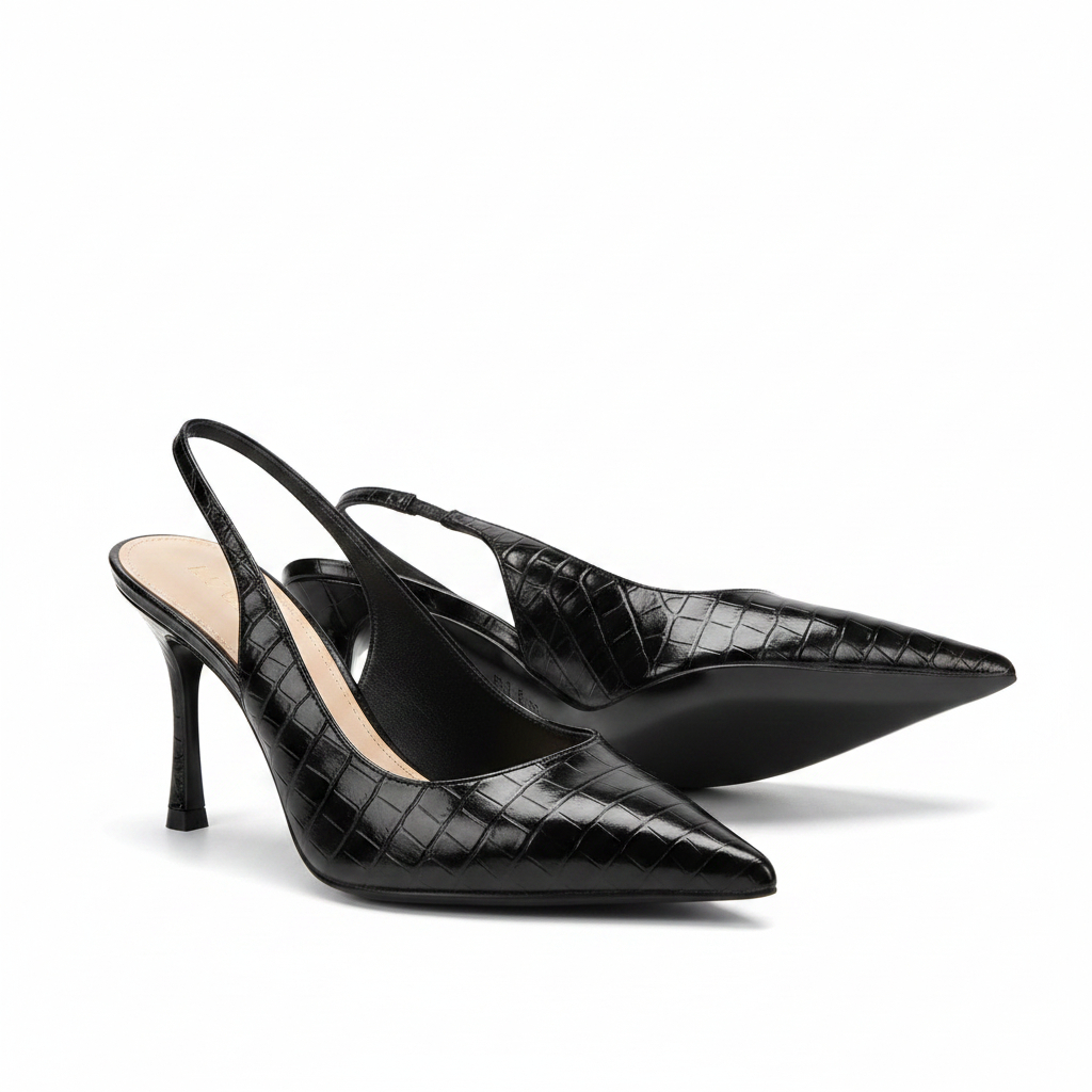 Point-toe stiletto heels