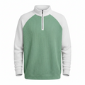 Men’s Color-Block Fashion Long-Sleeve Polo Shirt