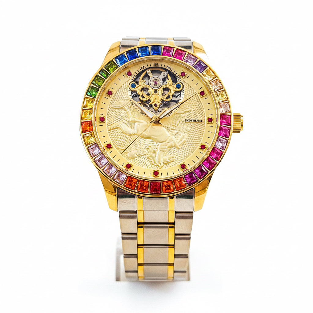 Pentium Golden Mechanical Men's Watch