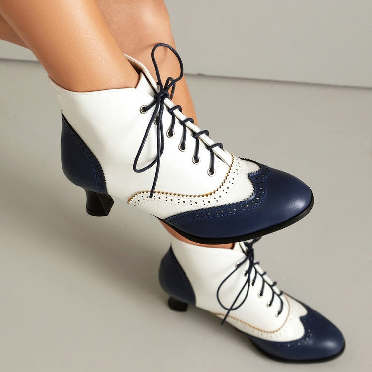 Women’s Vintage Lace-Up Ankle Boots