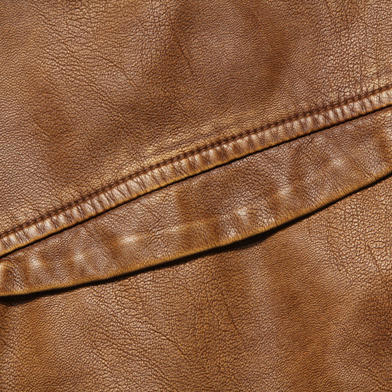 Men's Slim-Fit Leather Jacket