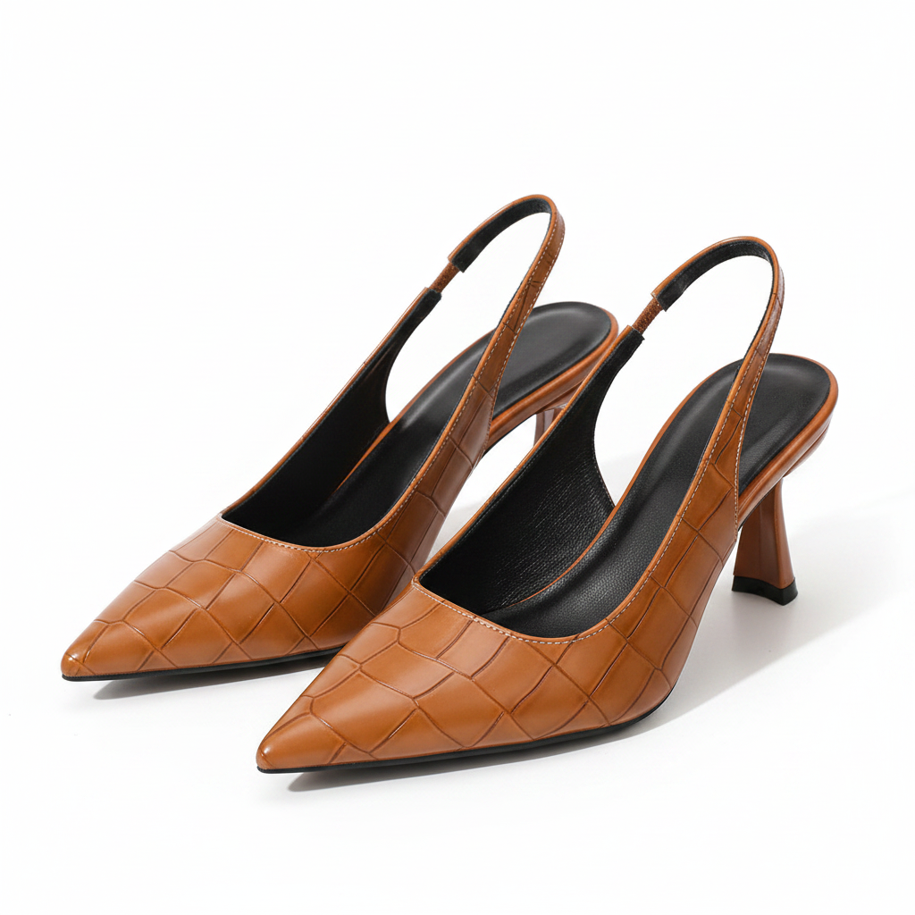 Point-toe stiletto heels